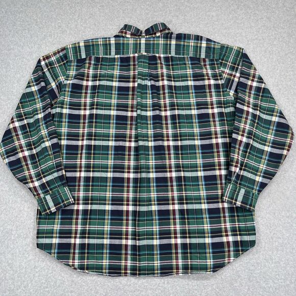 Polo Ralph Lauren Shirt Mens 2XB Big Long Sleeve Button Down Plaid Chest Pockets - Picture 3 of 13
